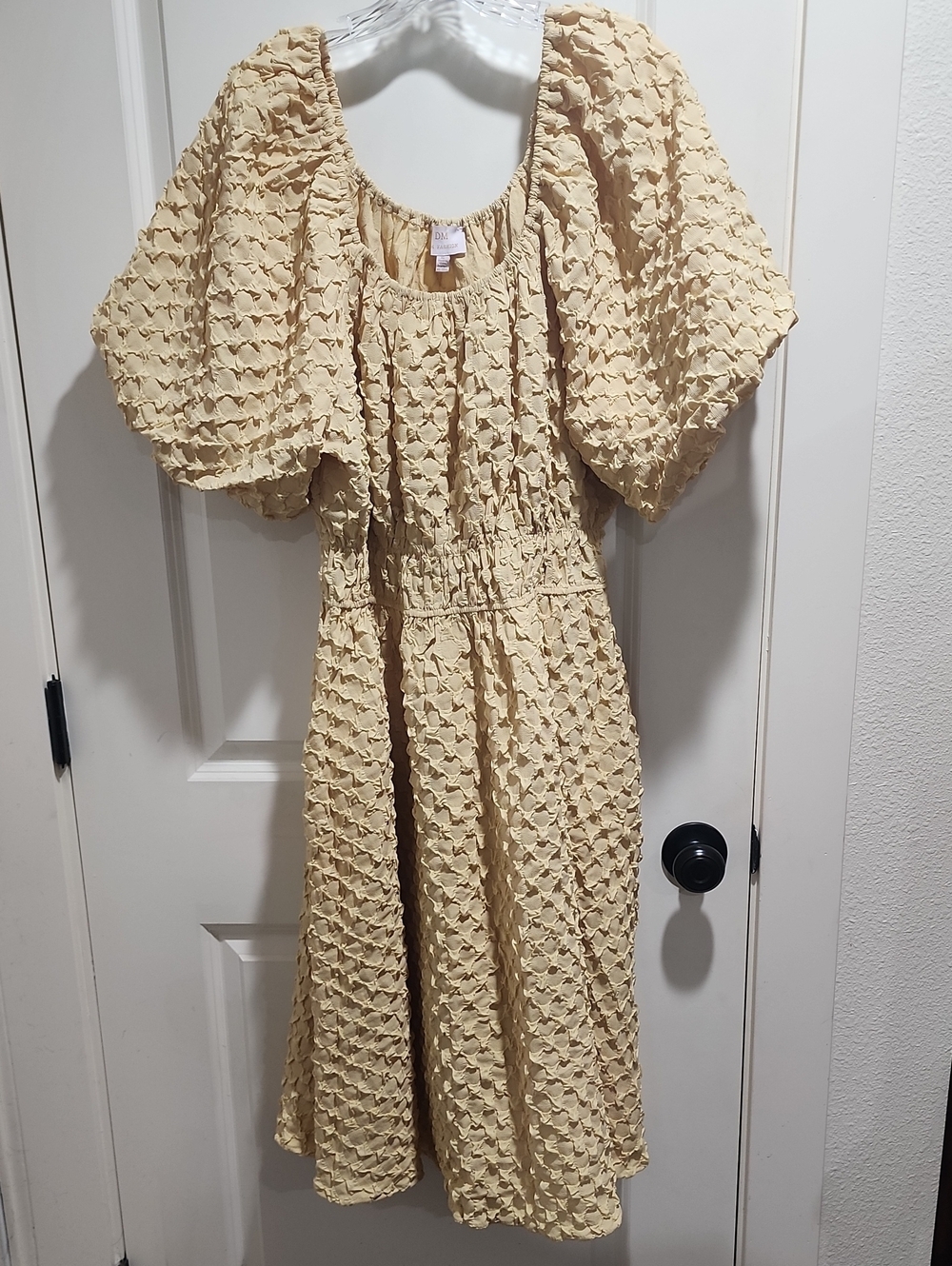 DM Fashion- Summer Brynn Corn Silk Texture Dress -  Exclusive! Size XL